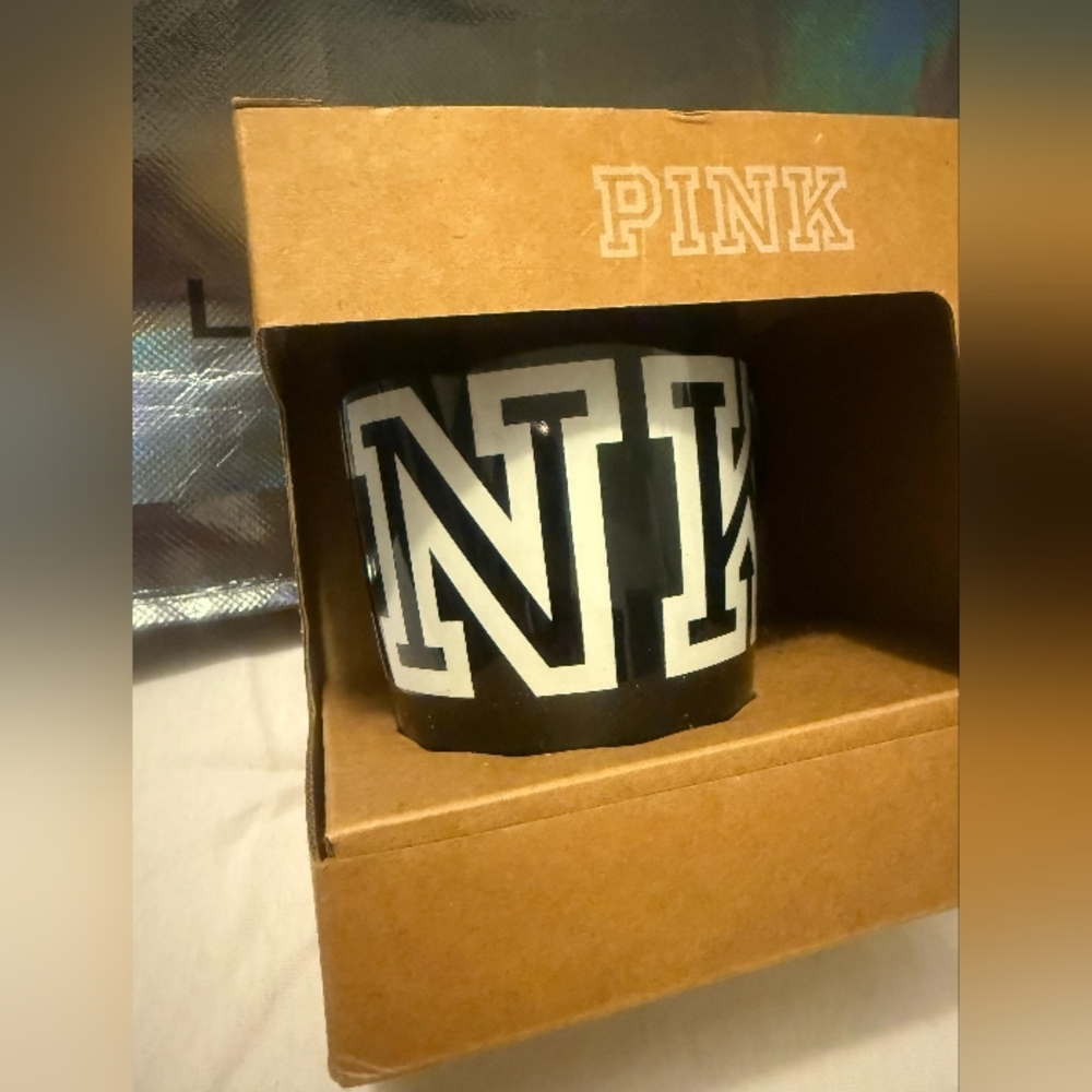 PINK Victoria's Secret Black and White Mug